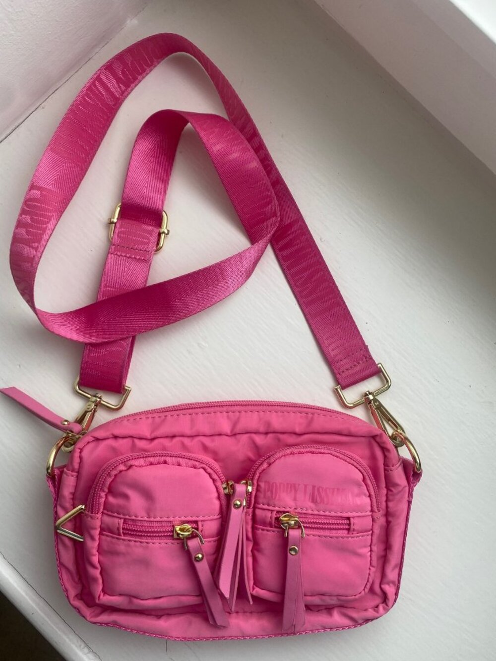 Poppy Lissiman Hot Pink Crossbody Handbag